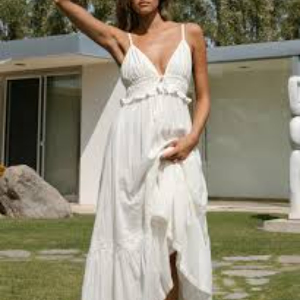Spell & The Gypsy Collective Magnolia Soiree Dress In Antique White